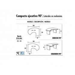 TAULA COMPACTA EXECUTIU  TONO2