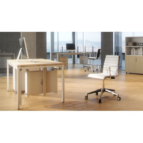 Mesa con mueble ala • Mesa de oficina con mueble ala OPOP Luxe